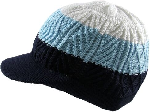 RW Knitted Cotton Skully Beanie Visor in Saudi Arabia
