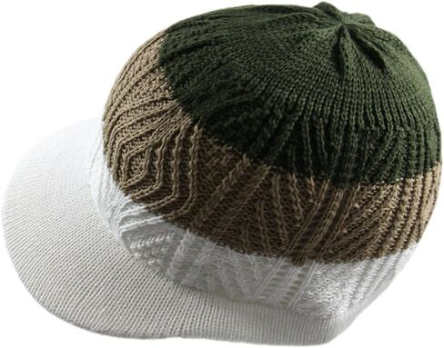 RW Knitted Cotton Skully Beanie Visor in Saudi Arabia