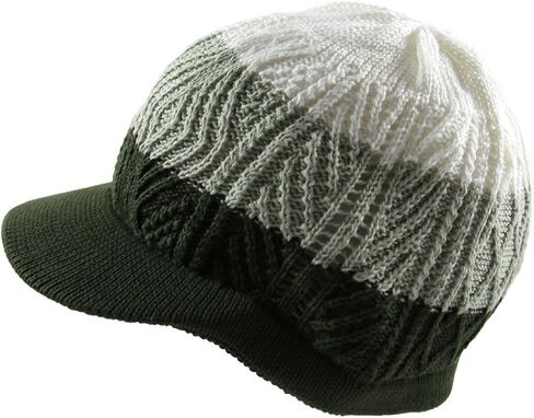 RW Knitted Cotton Skully Beanie Visor in Saudi Arabia