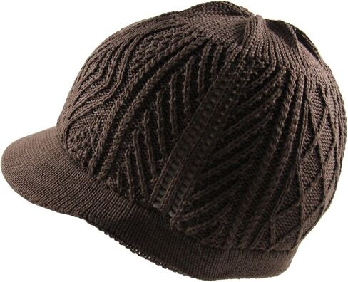 RW Knitted Cotton Skully Beanie Visor in Saudi Arabia