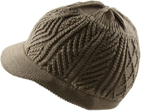 RW Knitted Cotton Skully Beanie Visor in Saudi Arabia