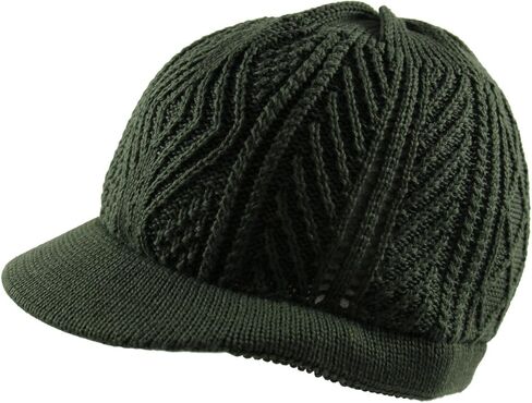 RW Knitted Cotton Skully Beanie Visor in Saudi Arabia