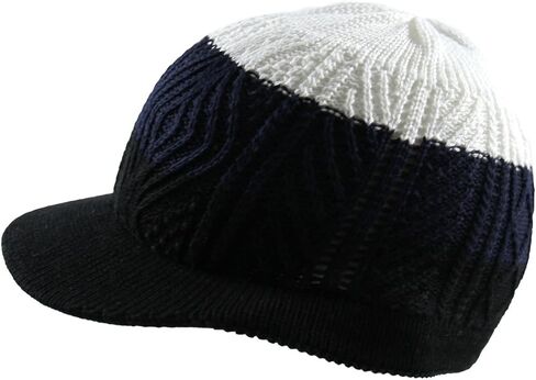 RW Knitted Cotton Skully Beanie Visor in Saudi Arabia