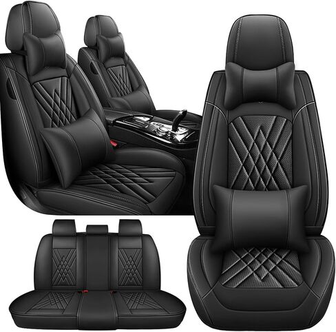 أغطية مقاعد السيارة لسيارة MINI Countryman 2013-2026، مجموعة مكونة من 5 قطع من واقيات المقاعد المصنوعة من جلد نابا غير قابلة للانزلاق، مجموعة أغطية مقاعد قابلة للتنفس. (قياسي 5 مقاعد، بيج) in Kuwait