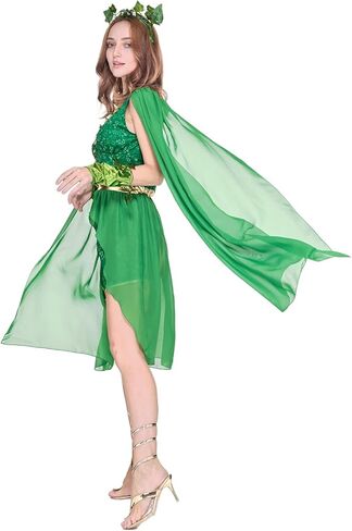 زي EraSpooky النسائي Nature Goddess التنكري للبالغين من Poison Ivy Villain الفاخر in Saudi Arabia