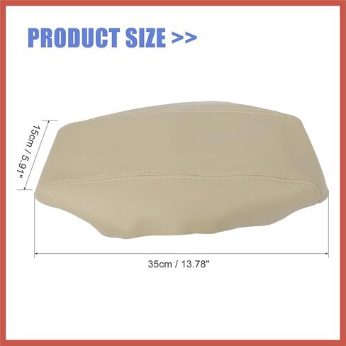 ACROPIX Car Center Console Lid Armrest Seat Box Cover Protector Replacement Microfiber Leather for Toyota Prius 2004-2009 Beige Car Parts in Saudi Arabia