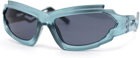 Trendy 90s Robotic Elaborate Mechanical Plastic Sport Sunglasses in Saudi Arabia
