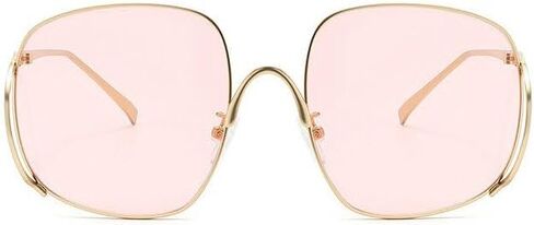 willochra Vintage Square Sunglasses for Women Trendy Metal frame Oversized Outdoor Shades Luxury Men Polygon Sunglasses in Saudi Arabia