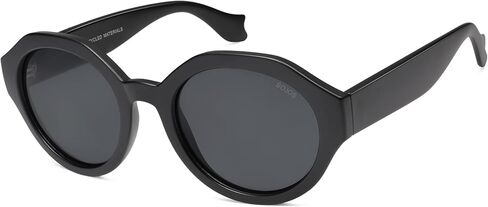 SOJOS Ocean Collection Round Sunglasses Recycled Fishing Net Frame Eco-Friendly UV400 Polarized Lenses, Indian Ocean in Saudi Arabia
