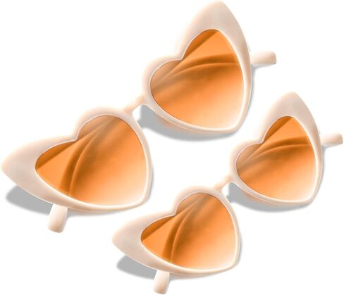 Fashion Pink Heart Sunglasses for Men Women Duo Pack Mommy and Me Retro Love Cat Eye Glasses in Saudi Arabia