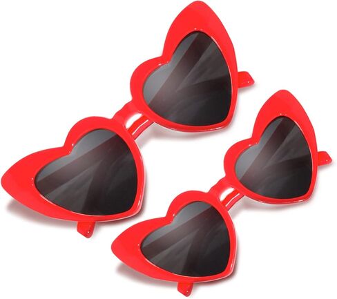 نظارات شمسية عصرية على شكل قلب وردي للرجال والنساء، مجموعة ثنائية من نظارات Mommy and Me Retro Love Cat Eye in Kuwait