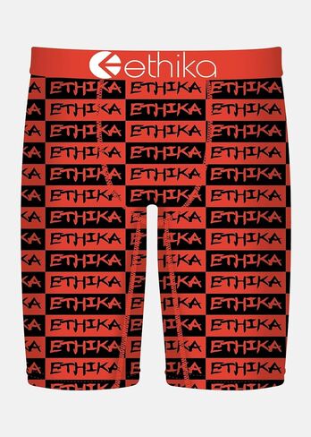 Ethika Men’s Boxer Brief, Knee Length, 4-Way Stretch Performance Underwear with Graphic Prints - Samurai Threads in Saudi Arabia