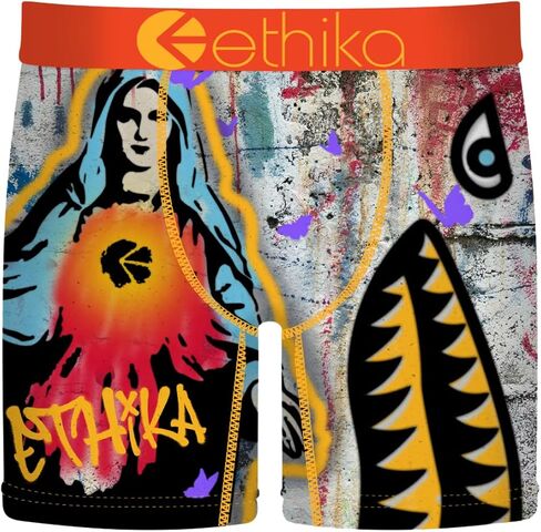 ملابس داخلية قصيرة متوسطة الطول للرجال من Ethika، ملابس داخلية قابلة للتمدد في 4 اتجاهات - Bmr For Mary in Saudi Arabia