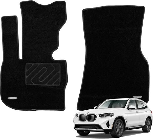 WENNEBIRD Superior Carpet Floor Mats for 2018-2024 BMW X3 (G01), 0.6-Inch Ultra-Thick, Noise-Reducing, All-Weather Waterproof Anti-Slip – 3-Pc Set in Saudi Arabia