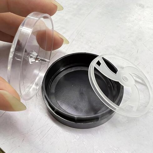 4 Pack Watch Dial Storage Box, Round Plastic Watch Parts Case with Clear Lid Dustproof Movement Holder Organizer for Watchmakers Protective Container for Repair Components in Kuwait