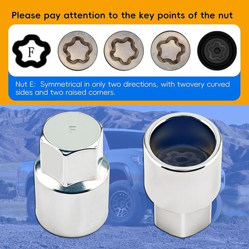 #F for Toyota Wheel Lock Key Compatible Toyota Lexus Tacoma F-Wheel Locking nut Key Removal Tool in Kuwait