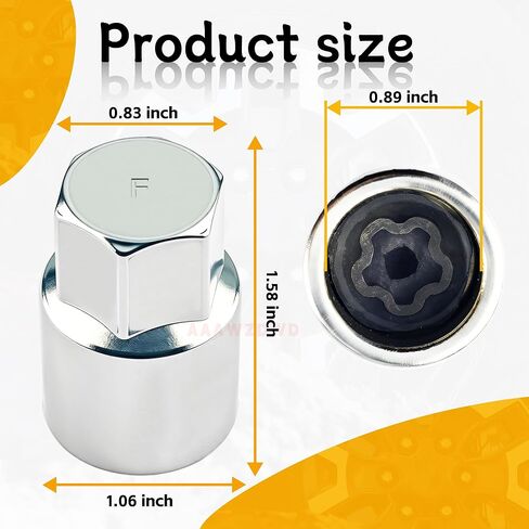 #F for Toyota Wheel Lock Key Compatible Toyota Lexus Tacoma F-Wheel Locking nut Key Removal Tool in Kuwait