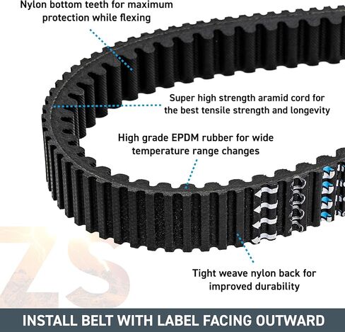 NICHE ZEUS Drive Belt Can-Am Maverick X3 R RR Turbo Trail Sport 1000R Defender Traxter HD10 HD8 HD9 422280656 422280651 in Saudi Arabia