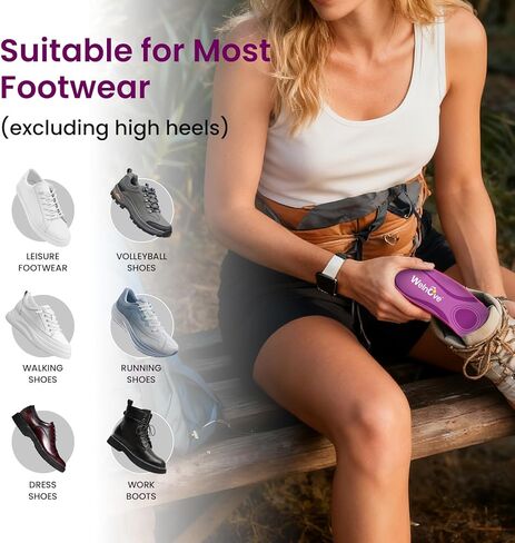 Welnove Women's High Impact Metatarsalgia Insoles - All-Purpose Orthotic Arch Support Inserts for Morton's Neuroma - Trim-to-Fit, Heel Spurs, Pain Relief, Podiatrist-Designed (Berry) -XL in Saudi Arabia