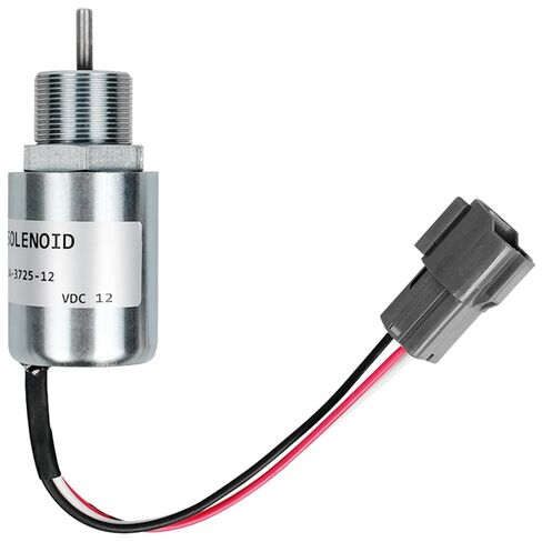 SA-3725-12 12V Fuel Shut Off Solenoid 30A87-20402 Compatible with Mitsubishi L2E L3E S3L S4L Engine Volvo Excavator EC13 EC15 EC20 EC25 Mitsubishi Generator Mahindra Max 28 Tractor Stop Solenoid in Kuwait