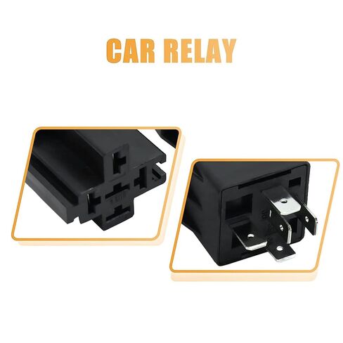2 Pcs JD-2912 4 Pin DC 36V 40A Multi-Purpose Automotive Relay - Heavy Duty Standard Relay for Car Motor, Universal Replacement Accessories with Harness in Saudi Arabia