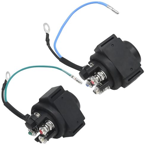 قطعتان 6E5-8195B-01 مجموعة تتابع إمالة الطاقة لأعلى لأسفل، بديلة لـ Yamaha 75 80 90 100 115 130 150 155 175 200 225 HP 1991-2006، يستبدل 6E5-8195A-00 in Saudi Arabia