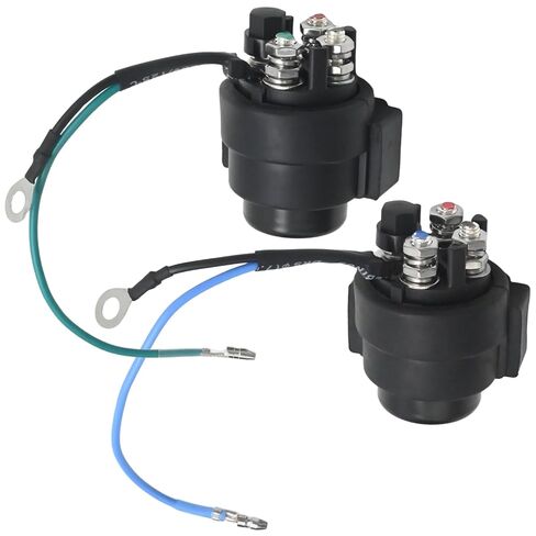 قطعتان 6E5-8195B-01 مجموعة تتابع إمالة الطاقة لأعلى لأسفل، بديلة لـ Yamaha 75 80 90 100 115 130 150 155 175 200 225 HP 1991-2006، يستبدل 6E5-8195A-00 in Saudi Arabia