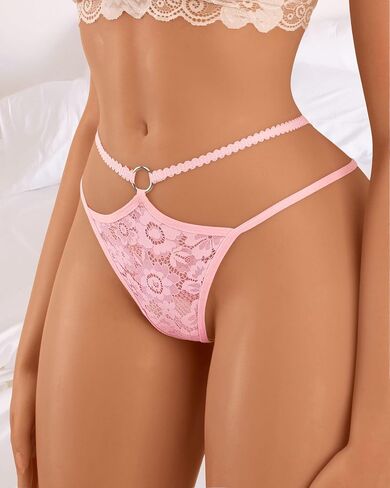 Women's Underwear Thongs Breathable Strappy Lace Sexy Underwear Panties in Saudi Arabia