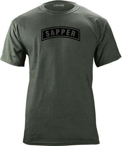 Vintage Army Sapper Tab Badge Subdued Veteran T-Shirt in Kuwait