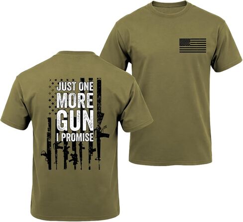 قمصان KESIHAN الوطنية للرجال تي شيرت رجالي بعلم البندقية وأكمام برسوم العلم الأمريكي in Kuwait