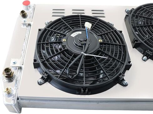 3 Row Radiator Compatible with 1988-1995 Chevy GMC C1500 C2500 K1500 K2500 5.0L 5.7L 350 305 V8 Silverado Cheyenne Truck (3-Row Radiator Fans Shroud Set) in Kuwait