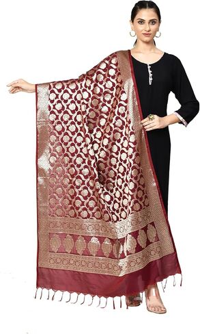 Banarasi Dupatta for Women, Shawl Scarf Wrap Chunni in Saudi Arabia