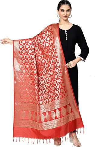 Banarasi Dupatta for Women, Shawl Scarf Wrap Chunni in Saudi Arabia