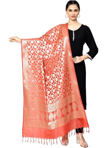 Banarasi Dupatta for Women, Shawl Scarf Wrap Chunni in Saudi Arabia