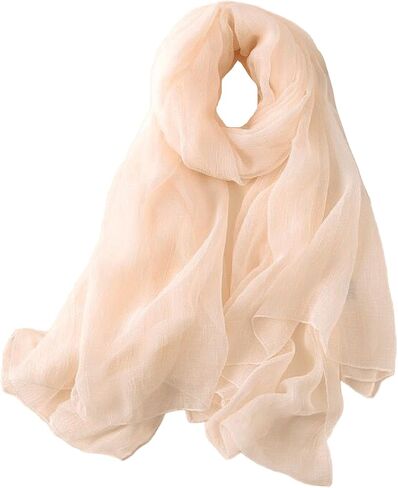 وشاح شيفون خفيف الوزن من Utaly للنساء وشاح طويل من الشيفون الشفاف للسيدات أنيق مقاوم للشمس in Kuwait