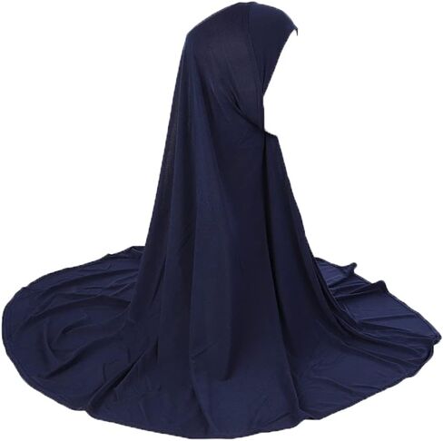 Muslim Islamic Hijabs Head Wrap Scarf Shawl for Women Long Turban Cap Solid Color Hijab in Kuwait