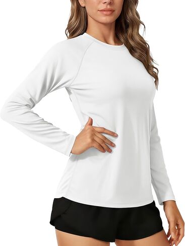 TACVASEN Womens Long Sleeve Rash Guard UPF 50+ UV Sun Shirts Quick Dry Swim Shirt Hiking Tops in Saudi Arabia