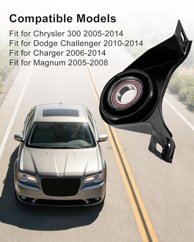 934-301 Drive Shaft Center Support Bearing Fit for Chrysler 300 2005-2014 Dodge Challenger 2010-2014 Charger 2006-2014 Magnum 2005-2008, Drive Shaft Carrier Bearing Replace 5161435AA HB1032 HB83065 in Saudi Arabia
