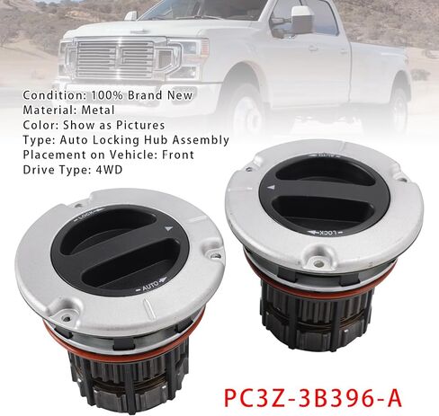 2PCS Auto Locking Front Hub PC3Z-3B396-A Fit For Ford F250 F350 F450 F550 Super Duty 2011-2026 in Saudi Arabia