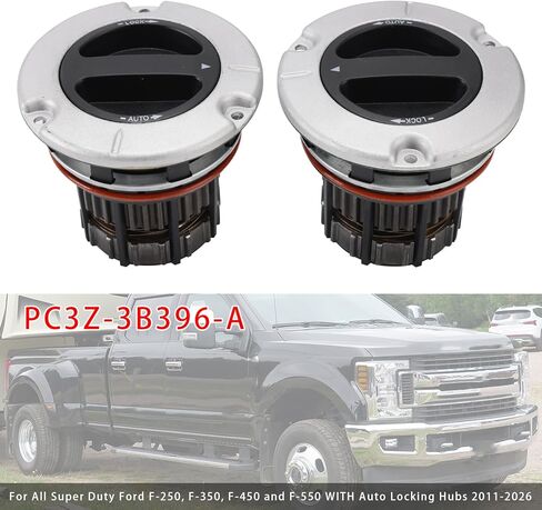 2PCS Auto Locking Front Hub PC3Z-3B396-A Fit For Ford F250 F350 F450 F550 Super Duty 2011-2026 in Saudi Arabia