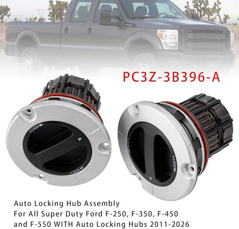 2PCS Auto Locking Front Hub PC3Z-3B396-A Fit For Ford F250 F350 F450 F550 Super Duty 2011-2026 in Saudi Arabia