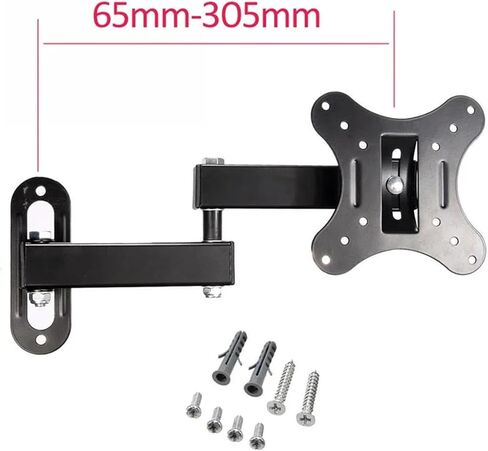 LCD-12M 10" 24" 27" Cantilever Coated Finished LCD LED TV Wall Mount Bracket Flat Screen TV Swivel Bracket in Saudi Arabia