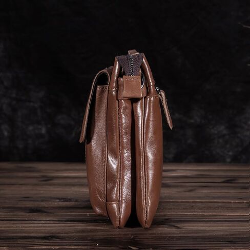 Genuine Leather Laptop Bag for Men Business Briefcase Messenger Shoulder Bag Crossbody Work Office Handbag Vintage in Kuwait