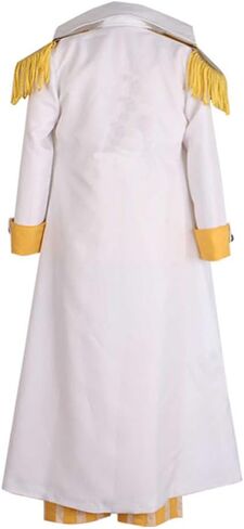 Borsalino Cosplay Costume Anime Kizaru Admiral Uniform Yellow Suit Cloak Halloween Outfits Full Set in Saudi Arabia