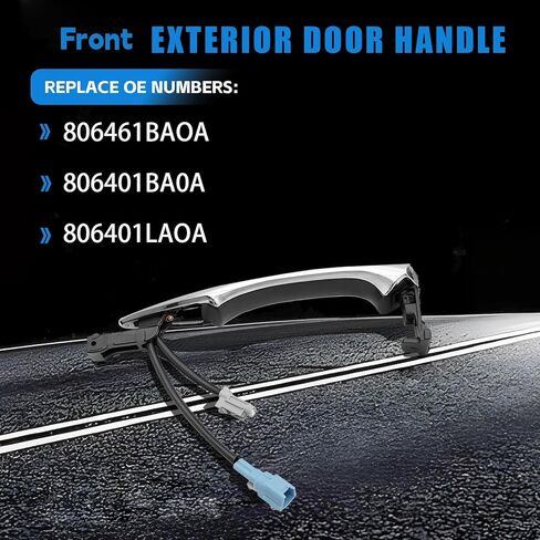Front Exterior Door Handle Fit for Nissan Armada 2017-2024, for Infiniti QX80 2017-2024 Replace 80640-1LA0D in Kuwait