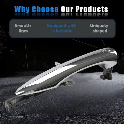 Front Exterior Door Handle Fit for Nissan Armada 2017-2024, for Infiniti QX80 2017-2024 Replace 80640-1LA0D in Kuwait