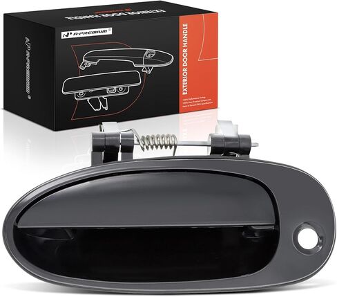A-Premium Front Left Driver Side Exterior Door Handle with Keyhole Compatible with Kia Sephia 1998-2000, Spectra 2000-2001, Smooth Black, Replace# 0K2A1-59410XX in Saudi Arabia