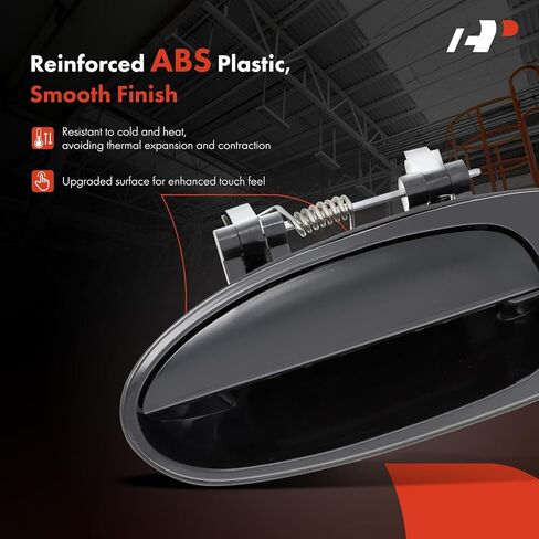A-Premium Front Left Driver Side Exterior Door Handle with Keyhole Compatible with Kia Sephia 1998-2000, Spectra 2000-2001, Smooth Black, Replace# 0K2A1-59410XX in Saudi Arabia