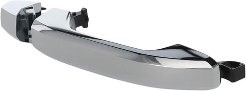 Garage-Pro Rear Exterior Door Handle For 2014-2018 Chevrolet Silverado 1500, 2500 HD, 3500 HD, Fits GMC Sierra 1500, Chrome, Plastic, w/o Key Hole, 2014 Chevy Silverado 1500 Accessories in Saudi Arabia