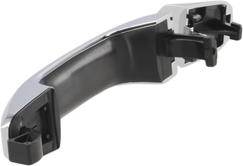 Garage-Pro Rear Exterior Door Handle For 2014-2018 Chevrolet Silverado 1500, 2500 HD, 3500 HD, Fits GMC Sierra 1500, Chrome, Plastic, w/o Key Hole, 2014 Chevy Silverado 1500 Accessories in Saudi Arabia